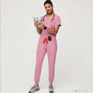 Figs Chalk Pink Set XS Catarina and XS Zamora